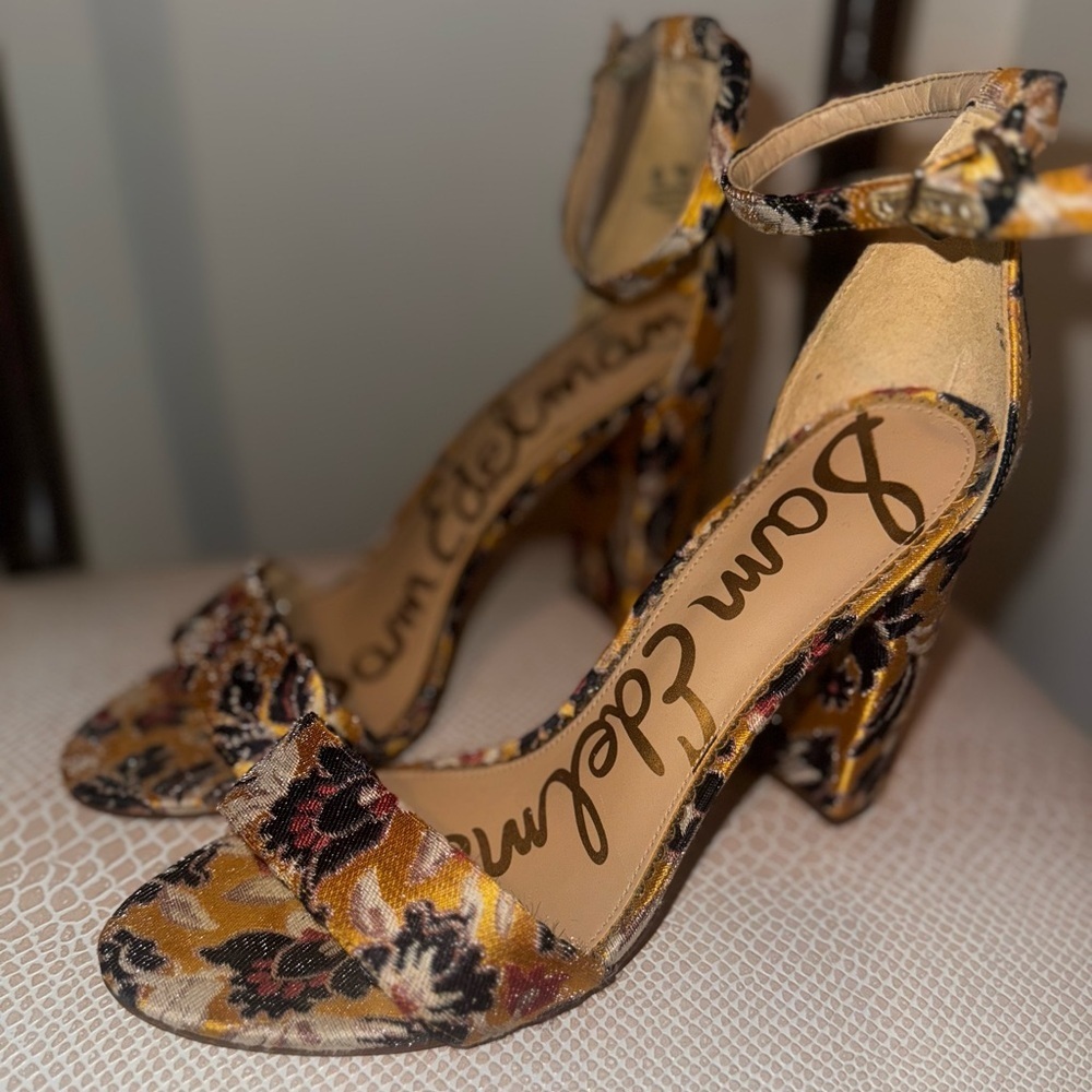 Sam Edelman Yaro Women's Floral Block Heels
